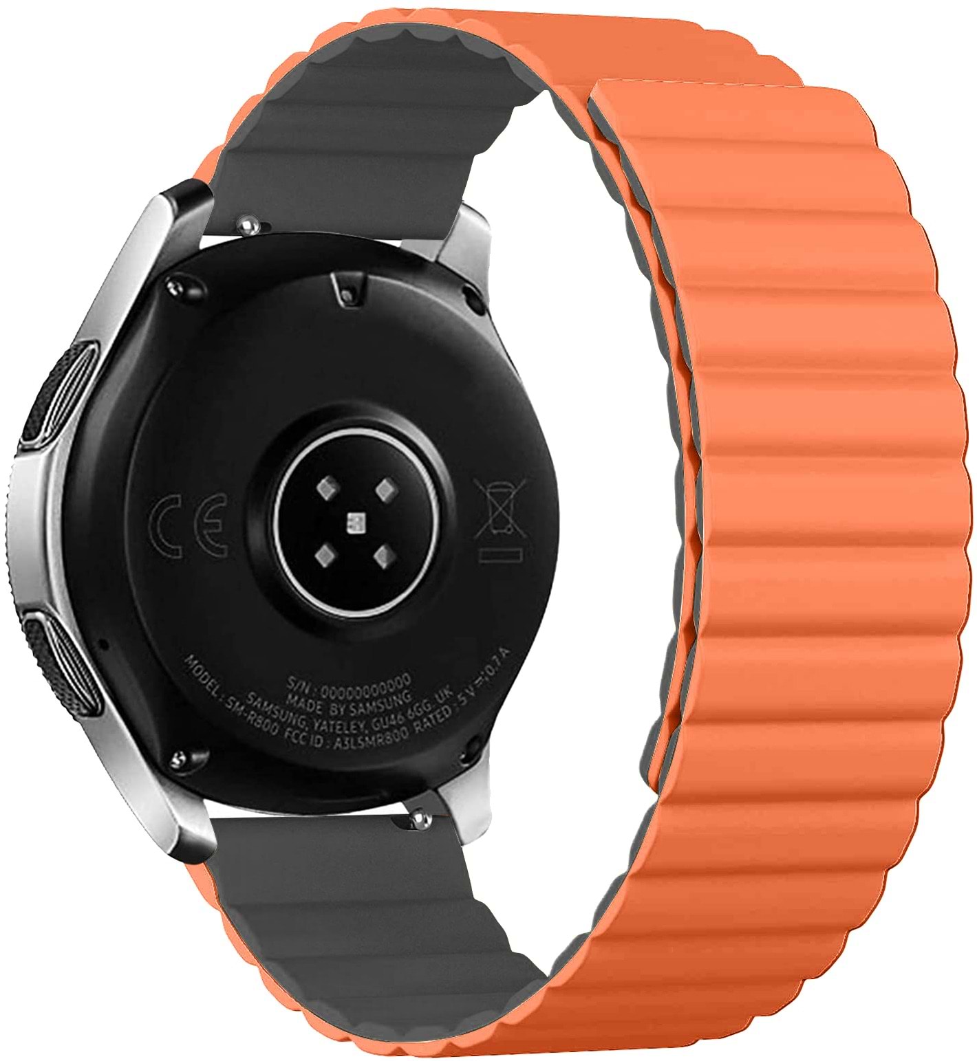 Ремешок для смарт-часов Armorstandart MagLink 22mm Orange Grey (ARM88945)