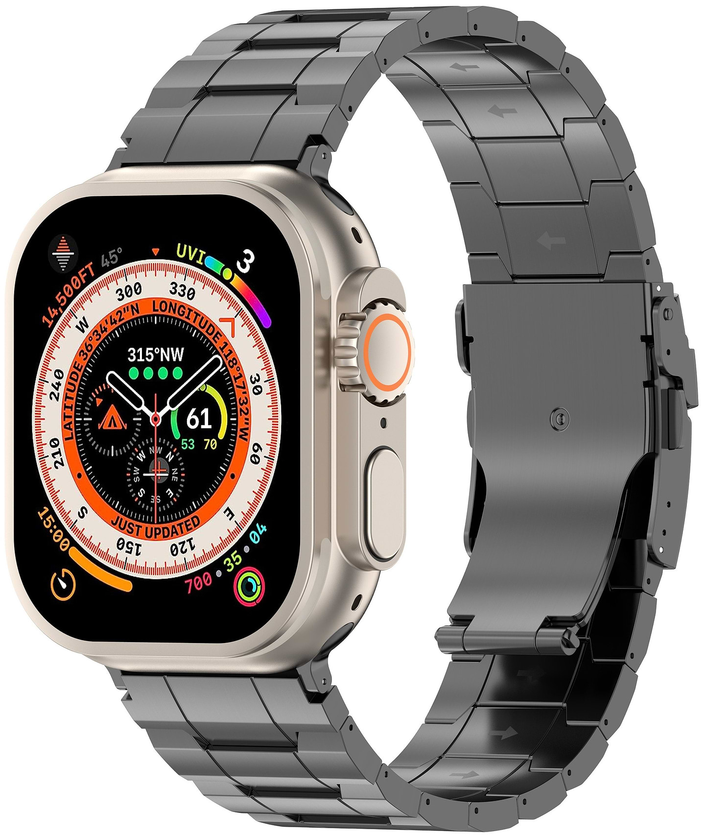 Ремешок для смарт-часов Armorstandart Metal for Apple Watch 42 (Series 11-10)/41/40/38 Grey (ARM88949)