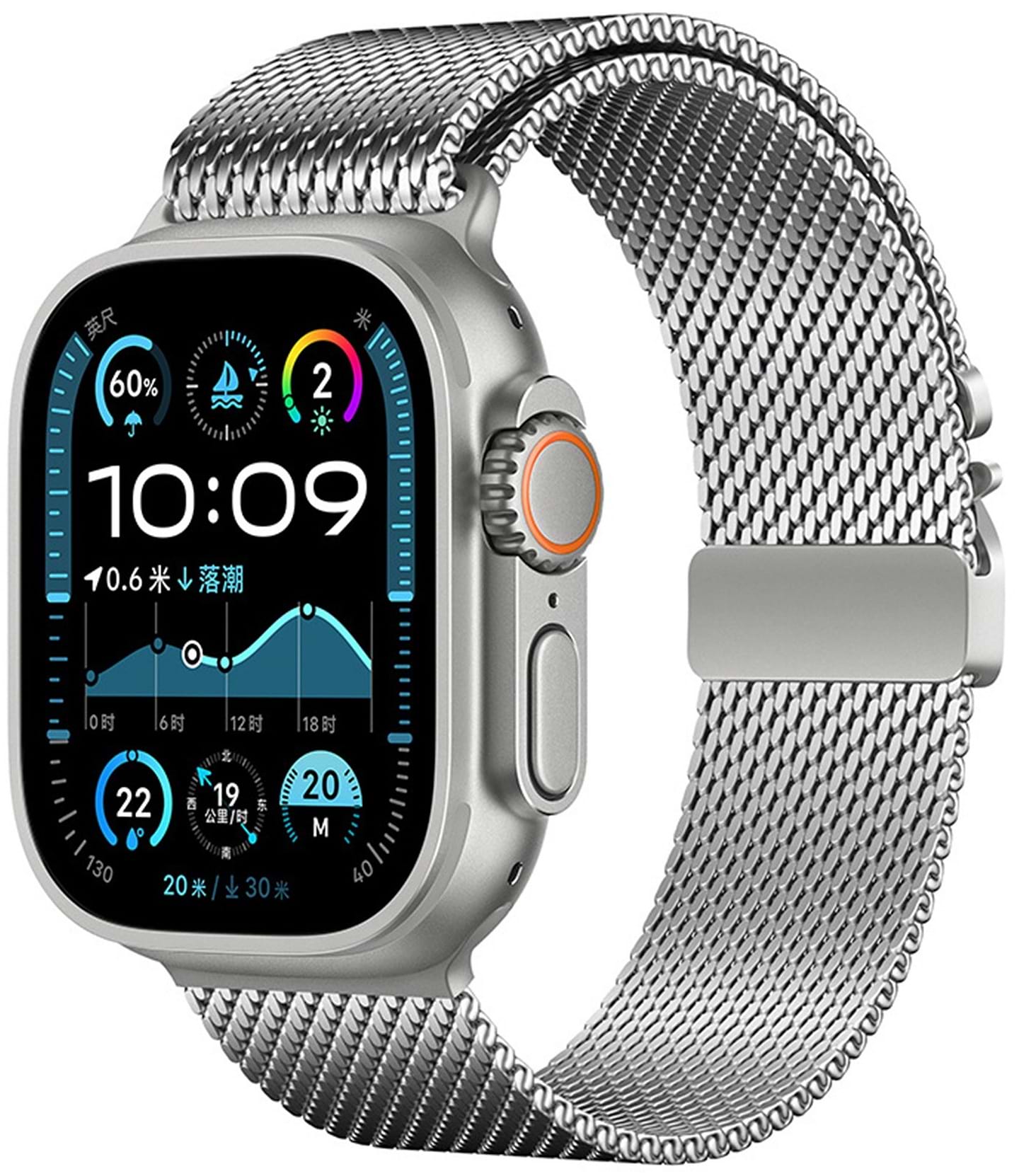 Ремешок для смарт-часов Armorstandart Milanese UltraLock for Apple Watch 42 (Series 11-10)/41/40/38 Silver (ARM88953)