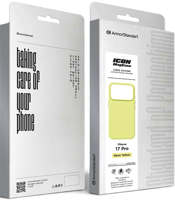 Фото - Чехол для смартфона Armorstandart ICON2 MagCase for Apple iPhone 17 Pro Neon Yellow (ARM88992)