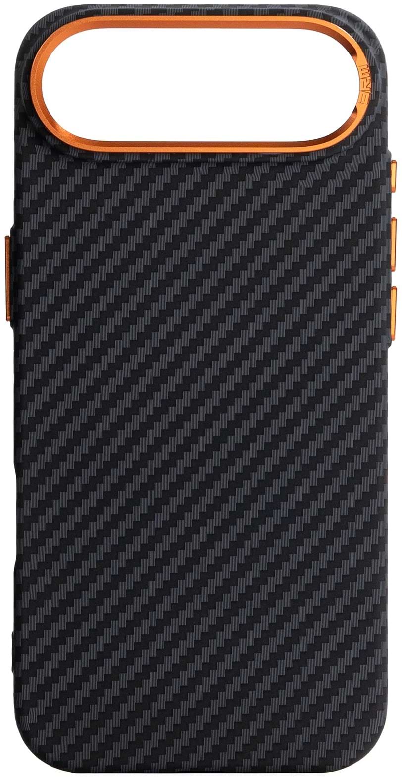 Чохол для смартфону Armorstandart LikeCarbon2 SE MagCase for Apple iPhone 17 Air Black Orange (ARM89155) - Фото 1