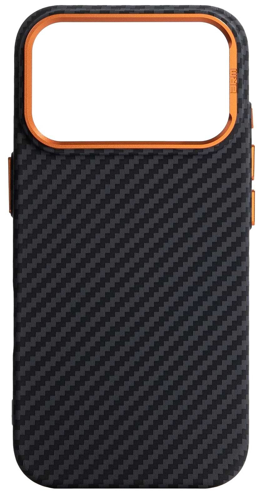 Чохол для смартфону Armorstandart LikeCarbon2 SE MagCase for Apple iPhone 17 Pro Max Black Orange (ARM89162) - Фото 1