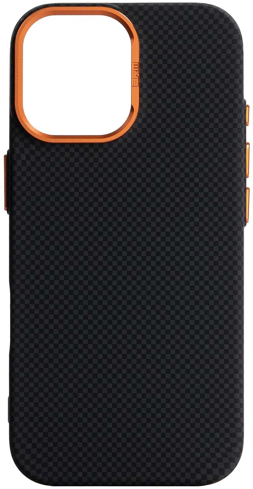 Чохол для смартфону Armorstandart LikeCarbon2 SE MagCase for Apple iPhone 17 Kevlar Black Orange (ARM89163) - Фото 1