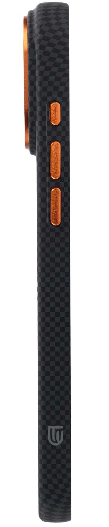 Фото - Чохол для смартфону Armorstandart LikeCarbon2 SE MagCase for Apple iPhone 17 Pro Max Kevlar Black Orange (ARM89165)