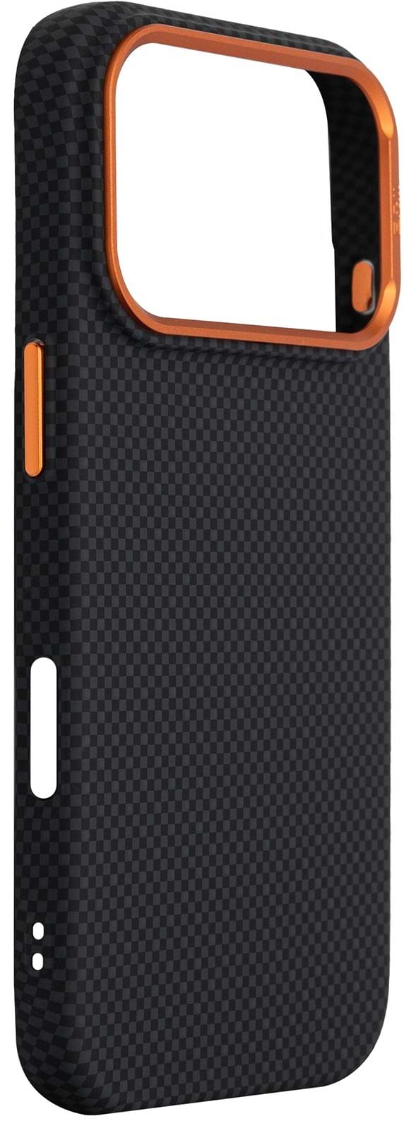 Фото - Чохол для смартфону Armorstandart LikeCarbon2 SE MagCase for Apple iPhone 17 Pro Max Kevlar Black Orange (ARM89165)