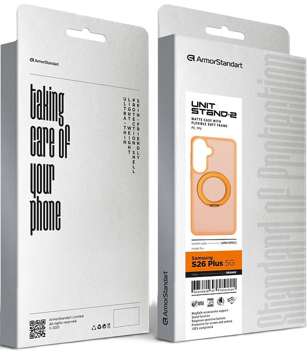 Фото - Чехол для смартфона Armorstandart Unit Stand2 for Samsung S26 Plus 5G Orange (ARM89962)