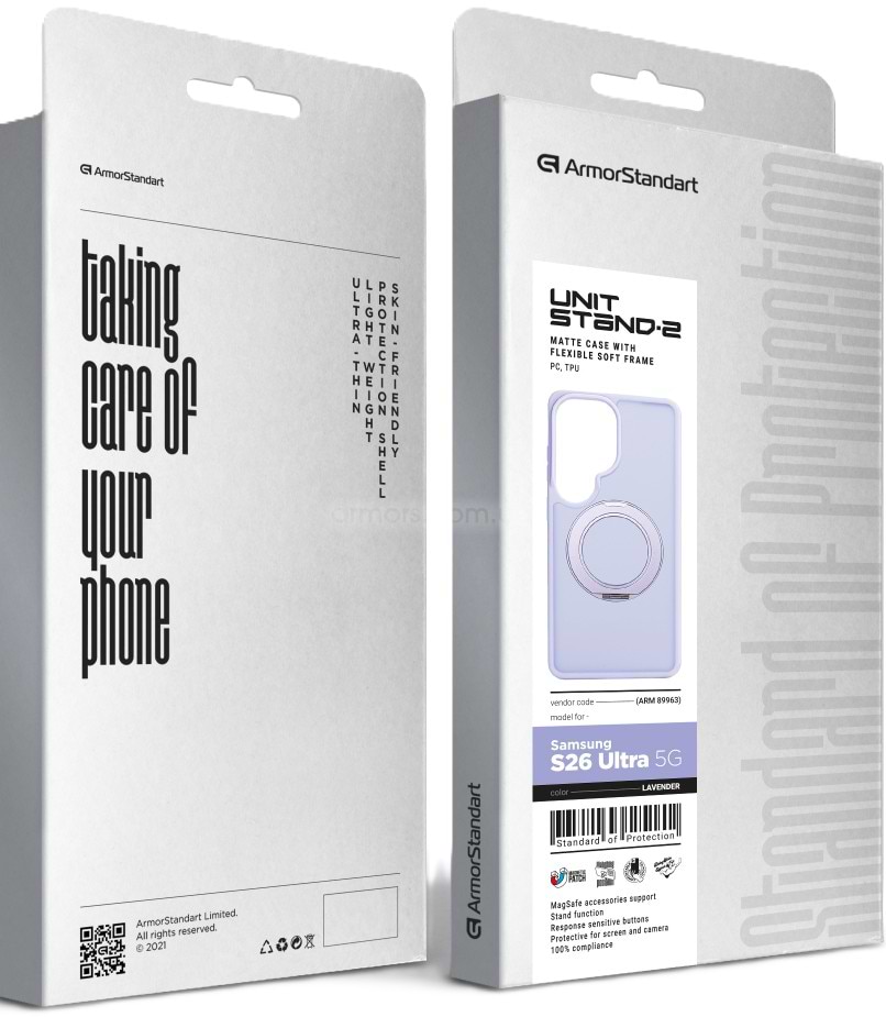 Фото - Чехол для смартфона Armorstandart Unit Stand2 for Samsung Galaxy S26 Ultra 5G Lavender (ARM89963)