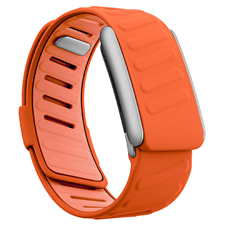 Ремінець для фітнес-браслета Armorstandart Silicone Tech for Whoop 5.0 / MG Orange with Silver (ARM90099)