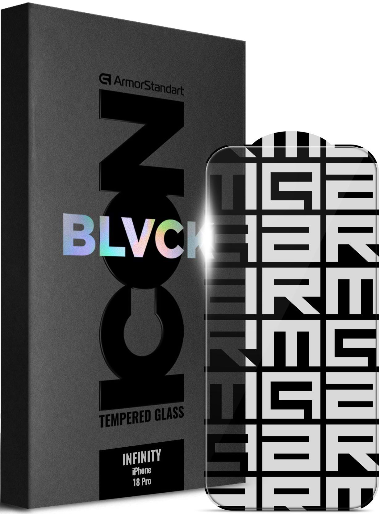 Захисне скло для смартфону Armorstandart Infinity Black Icon 2.75D for Apple iPhone 18 Pro (ARM91944)