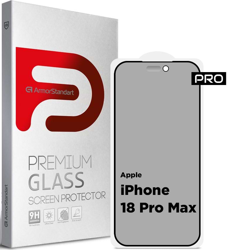 Захисне скло для смартфону Armorstandart Pro Anti-spy Matte for Apple iPhone 18 Pro Max (ARM92432)