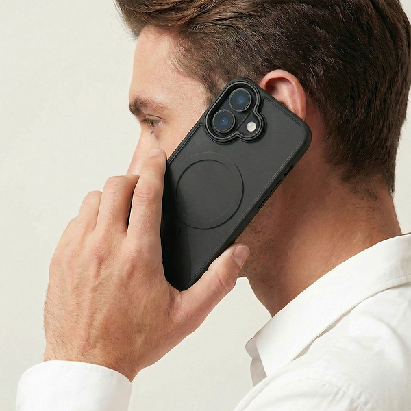 Фото - Чехол для смартфона Armorstandart Unit MagCase for Apple iPhone 17 Black + Orange Button Set (ARM90579)