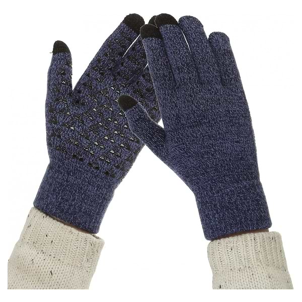 Фото - Рукавички для сенсорних екранів Armorstandart Melange Blue/Black size XL (ARM59873)