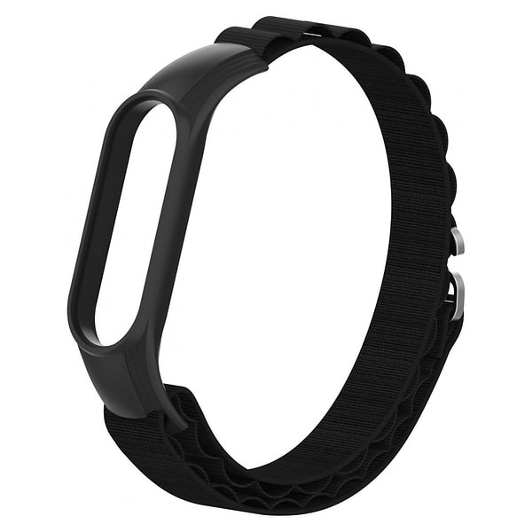 Фото - Ремінець для фітнес-браслету Armorstandart AlpinaStyle Band for Xiaomi Mi Band 7/6/5/4 Black (ARM64987)