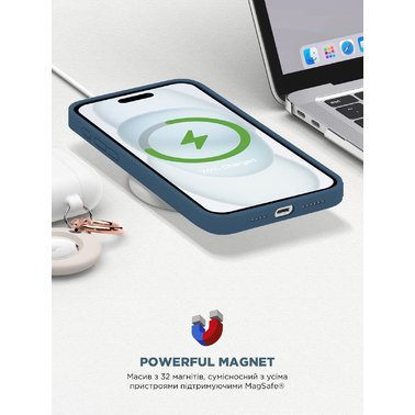 Фото - Чохол для смартфону Armorstandart ICON2 MagSafe for Apple iPhone 15 Pro Storm Blue (ARM72757)