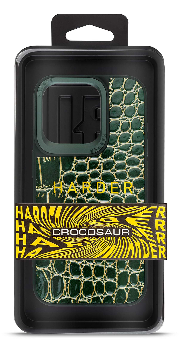 Фото - Чехол для смартфона Harder Crocosaur for Apple iPhone 15 Pro Green (ARM76702)