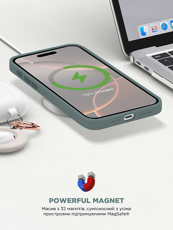 Фото - Чохол для смартфону Armorstandart ICON2 MagSafe for Apple iPhone 16 Pro Lake Green (ARM81318)
