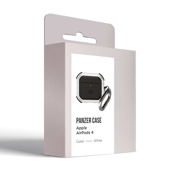 Фото - Чехол для наушников Armorstandart Panzer for Apple Airpods 4 White (ARM82553)