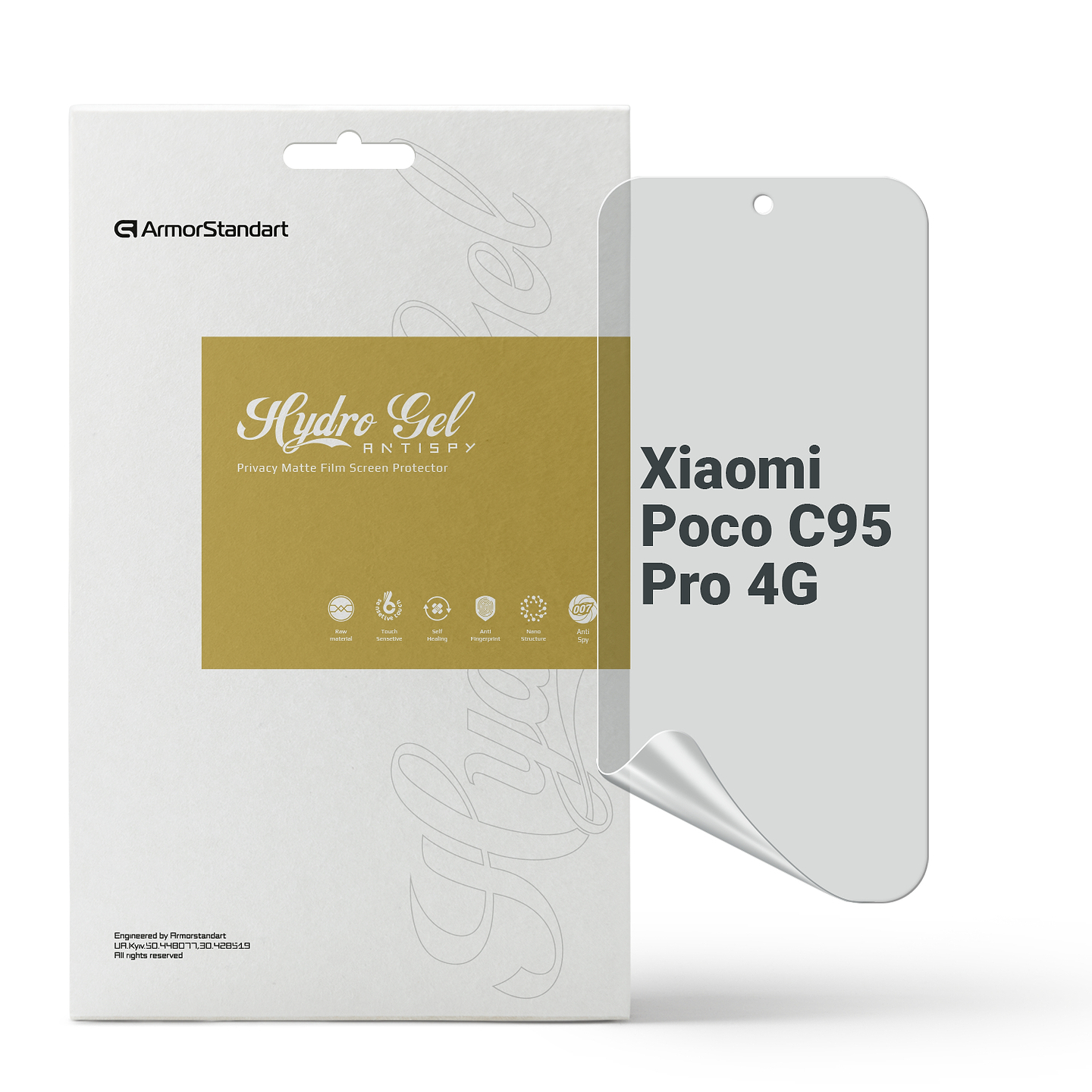 Защитная пленка для смартфона Armorstandart Anti-spy for Xiaomi Poco C95 Pro 4G (ARM94282)