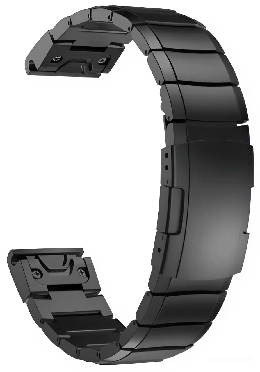 Ремінець для смарт-годинника Armorstandart Metal for Garmin 22 mm Black (ARM85711)