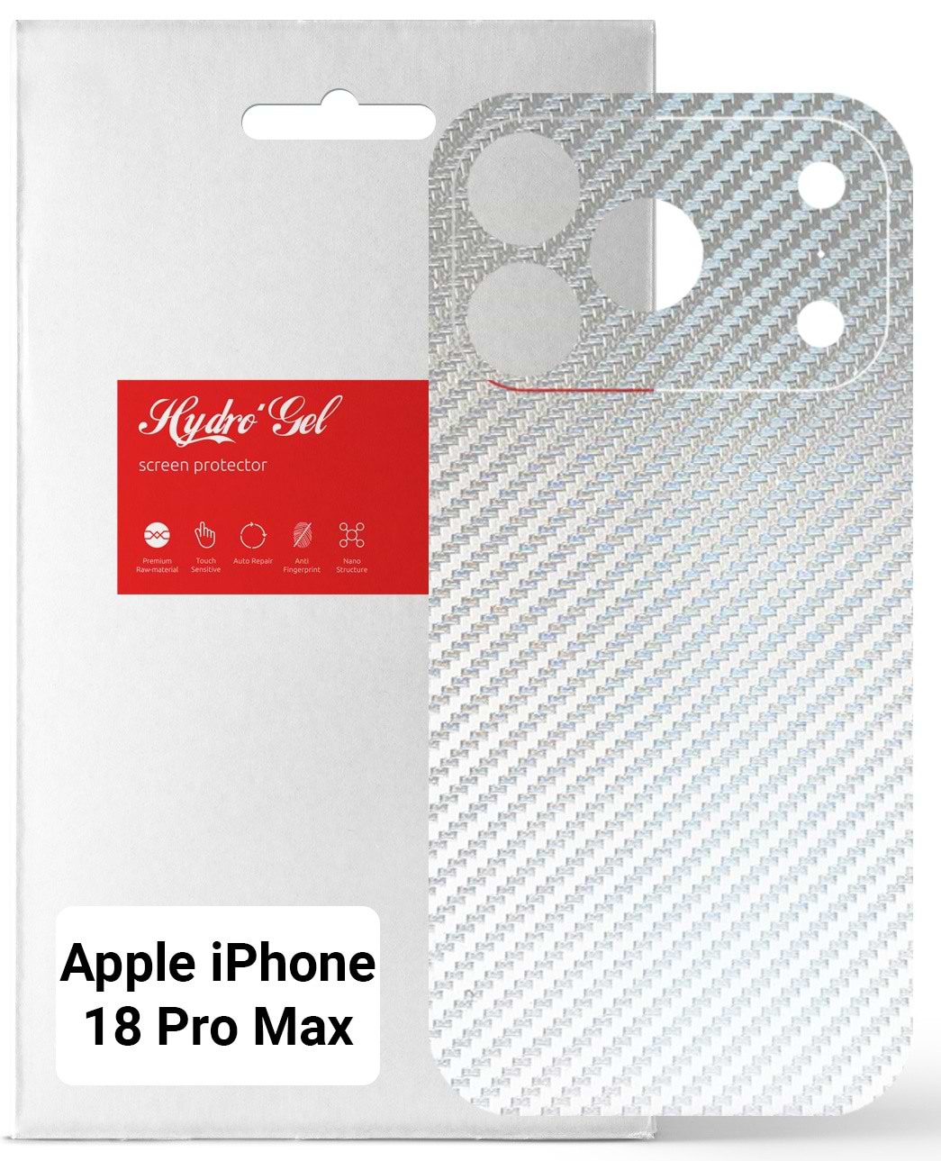 Защитная пленка для смартфона Armorstandart на заднюю панель Apple iPhone 18 Pro Max Carbone Transparent (ARM94253)