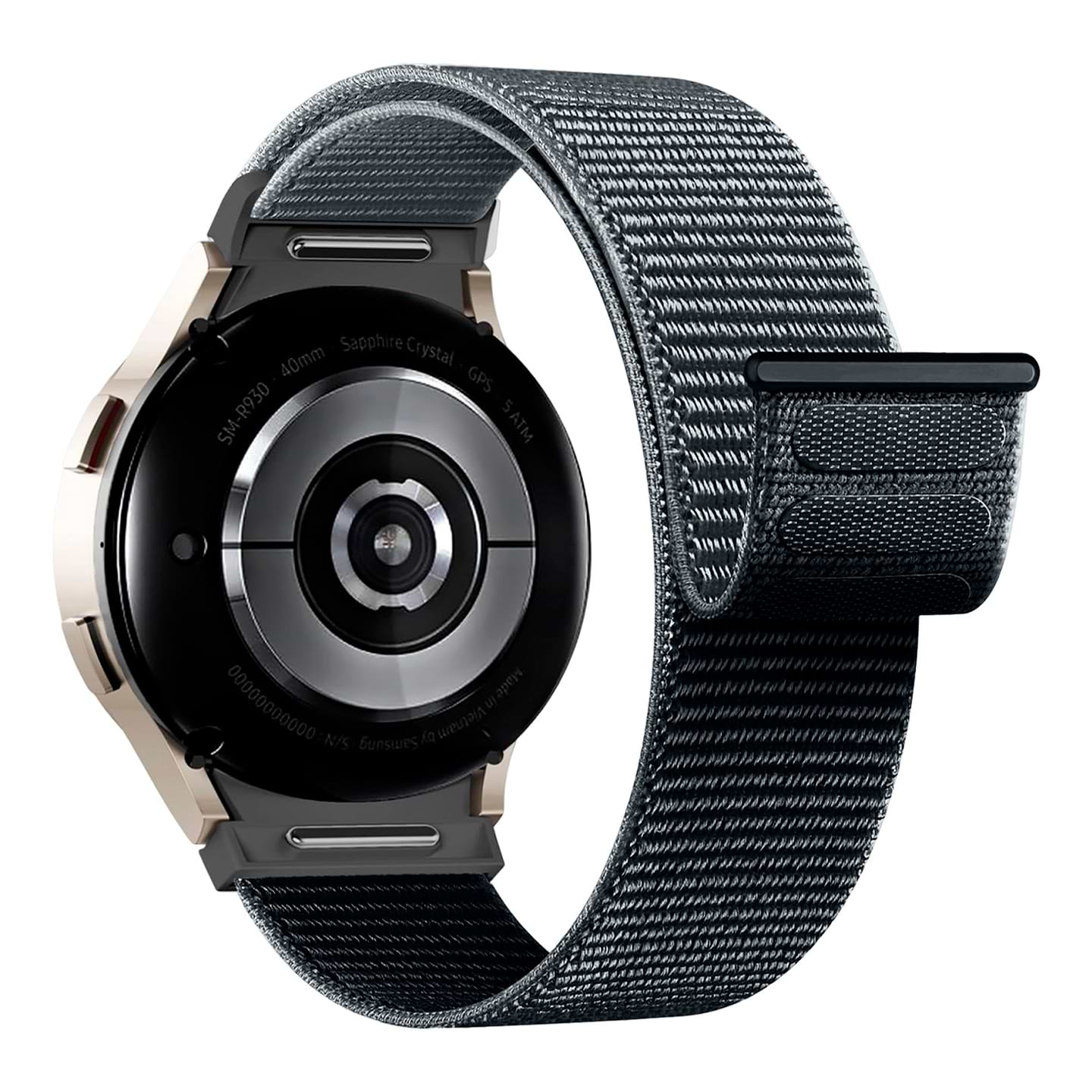 Ремешок для смарт-часов Armorstandart Nylon Band Samsung Watch 7/FE/6/6 Classic/5/5 Pro/4/4 Classic Grey (ARM91522)