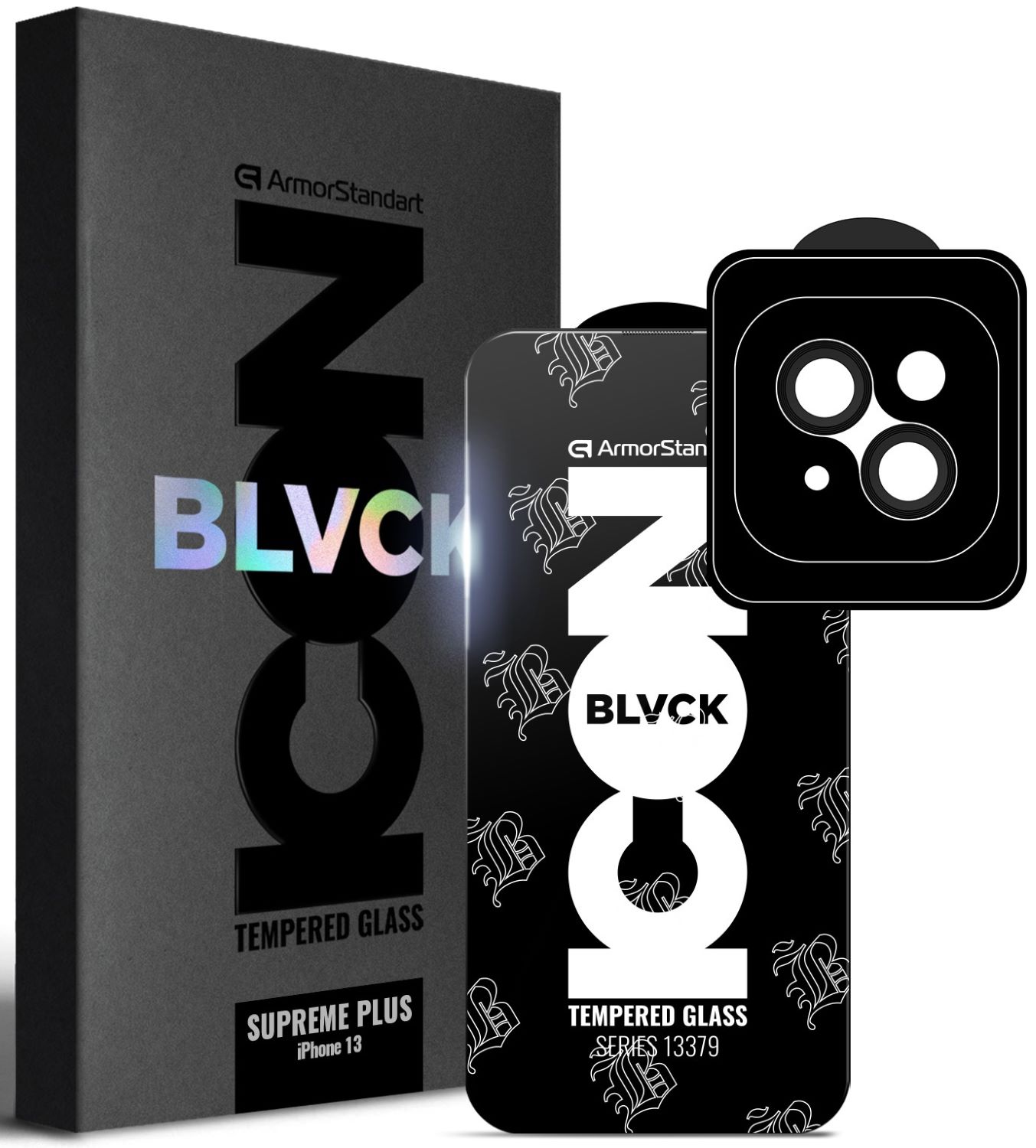 Защитное стекло для смартфона Armorstandart Supreme Plus Black Icon for Apple iPhone 13 (ARM68073)
