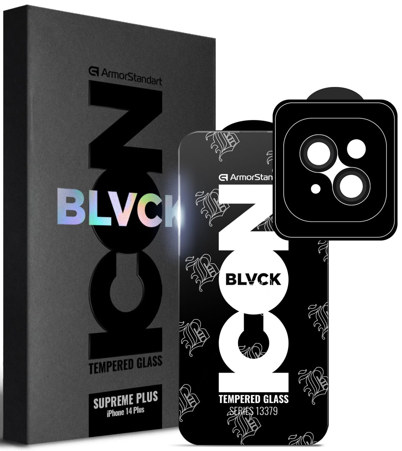 Защитное стекло для смартфона Armorstandart Supreme Plus Black Icon for Apple iPhone 14 Plus (ARM68069)