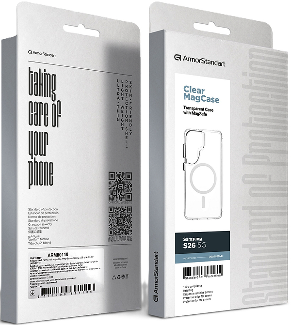 Фото - Чехол для смартфона Armorstandart Clear MagCase for Samsung Galaxy S26 5G Transparent (ARM88864)