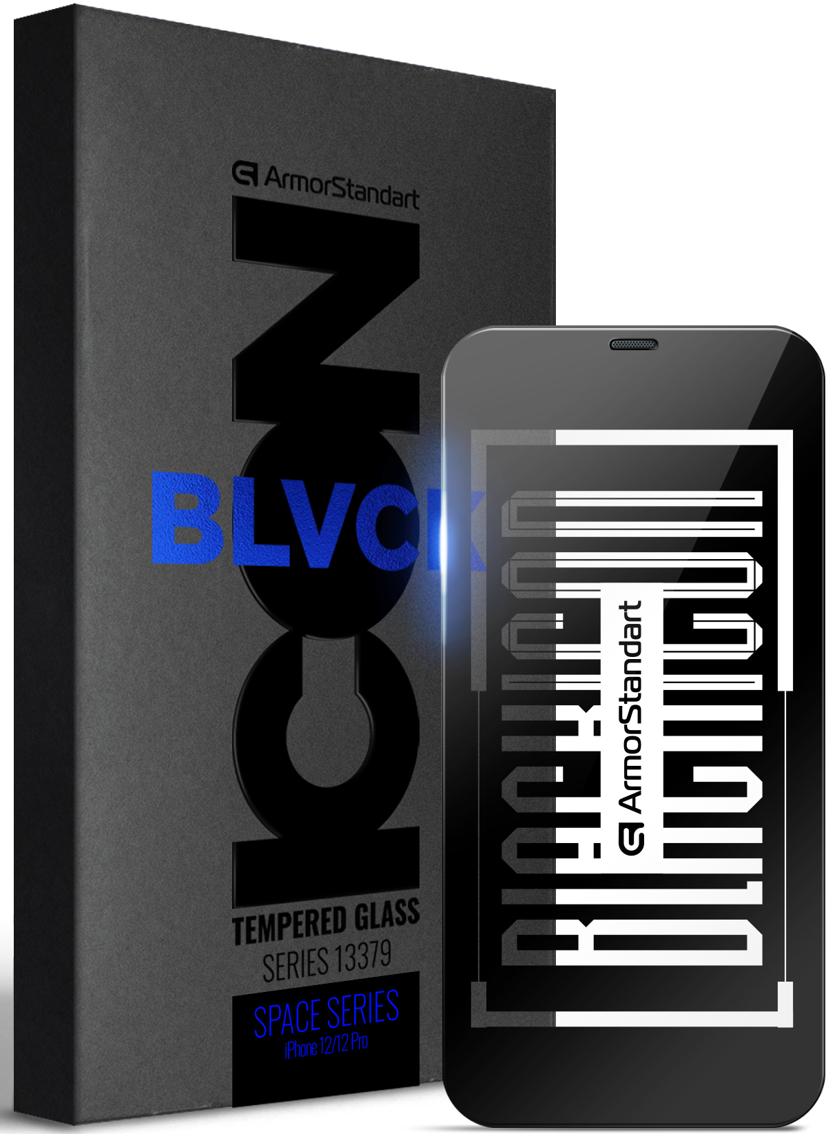 Защитное стекло для смартфона Armorstandart for Apple iPhone 12/12 Pro Black (ARM59216)