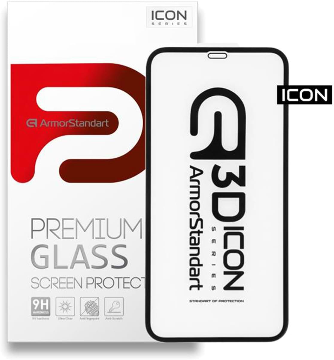 Защитное стекло для смартфона Armorstandart for Apple iPhone 12 Pro Max Black, 0.33mm, 3D (ARM57194)