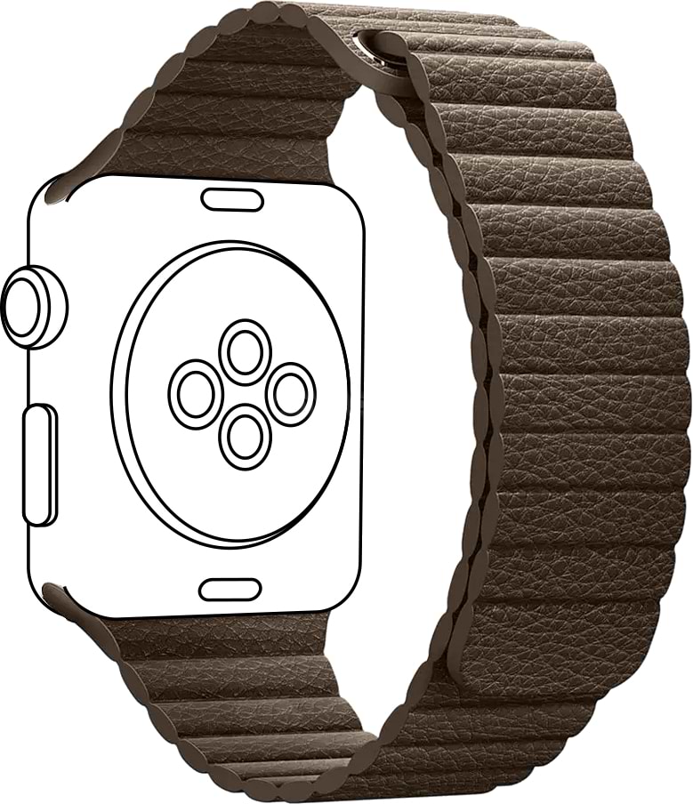 Ремінець для смарт-годинника ArmorStandart Leather Loop for Apple Watch 42 (Series 11-10)/41/40/38 Brown (ARM48657)