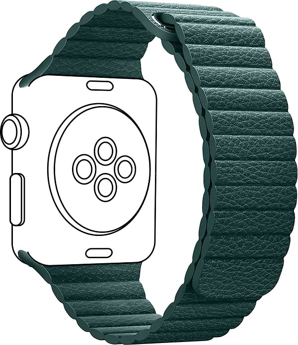 Фото - Ремешок для смарт-часов Armorstandart Leather Loop for Apple Watch All Series 38/40/41mm Forest Green (ARM53317)