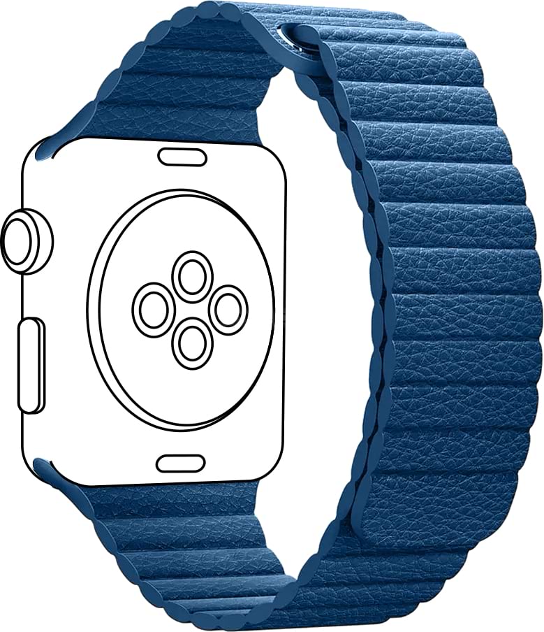 Ремінець для смарт-годинника ArmorStandart Leather Loop for Apple Watch 42 (Series 11-10)/41/40/38 Cape Cod Blue (ARM53316)