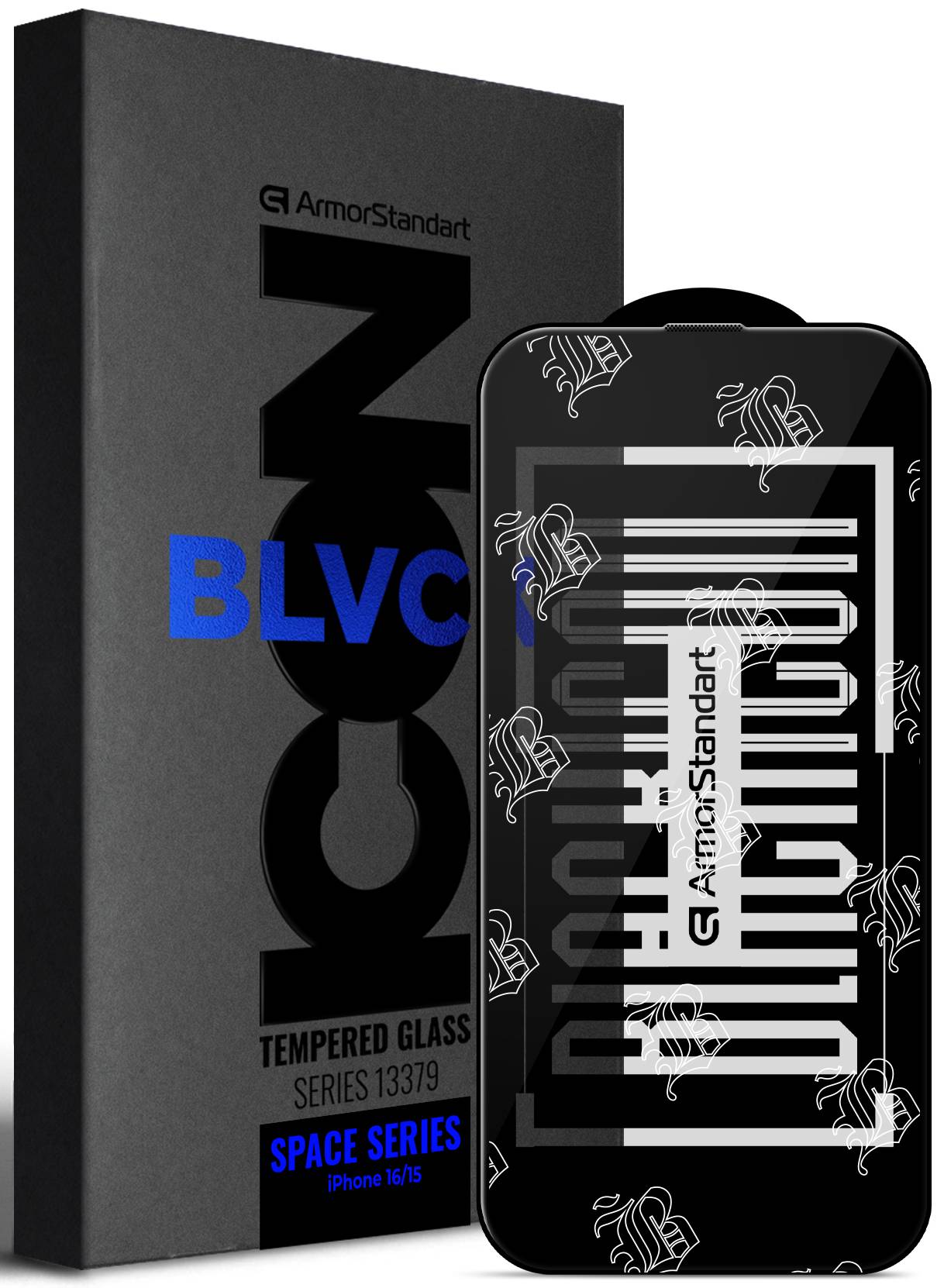 Защитное стекло для смартфона Armorstandart Space Black Icon for Apple iPhone 16 (ARM78023)