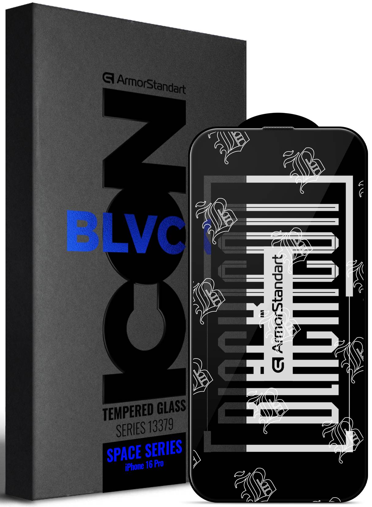 Защитное стекло для смартфона Armorstandart Space Black Icon for Apple iPhone 16 Pro (ARM78025)