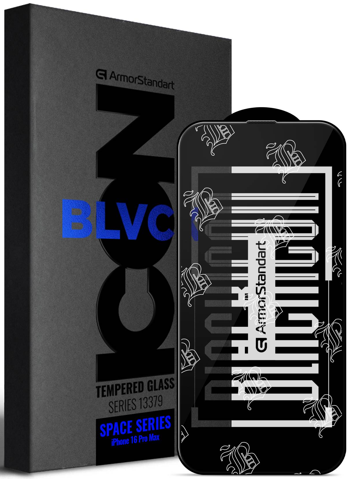 Защитное стекло для смартфона Armorstandart Space Black Icon for Apple iPhone 16 Pro Max (ARM78026)