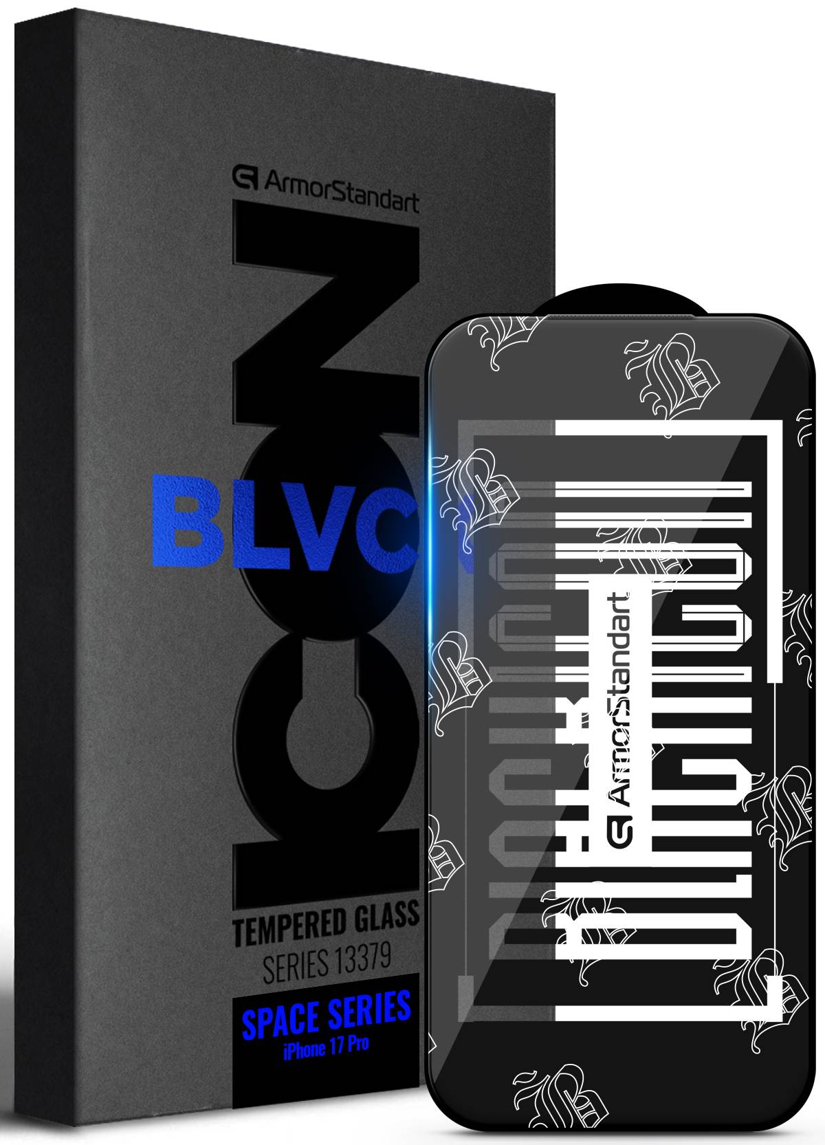 Защитное стекло для смартфона Armorstandart Space Black Icon for Apple iPhone 17 Pro (ARM86395)