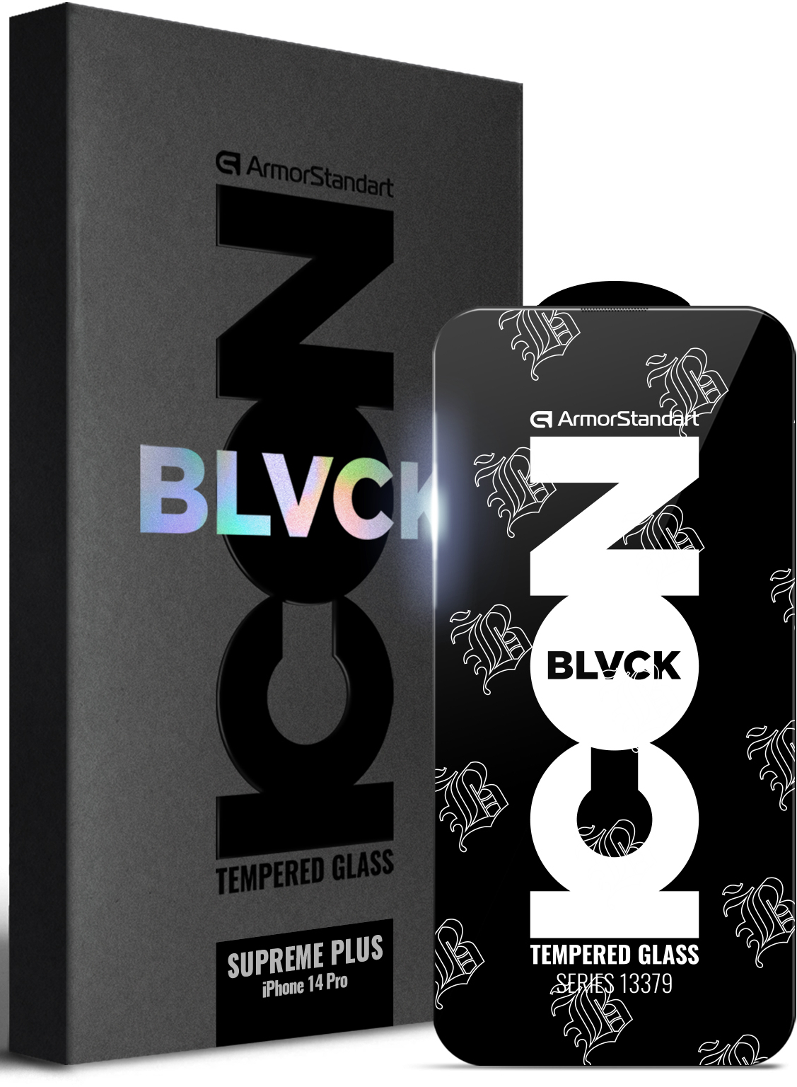 Защитное стекло для смартфона Armorstandart Supreme Black Icon 2.5D for Apple iPhone 14 Pro (ARM69295)
