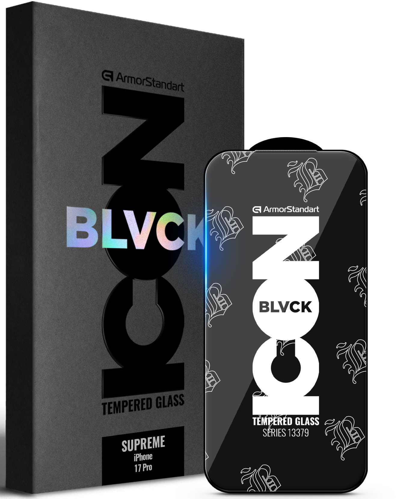 Защитное стекло для смартфона Armorstandart Supreme Black Icon for Apple iPhone 17 Pro (ARM86400)