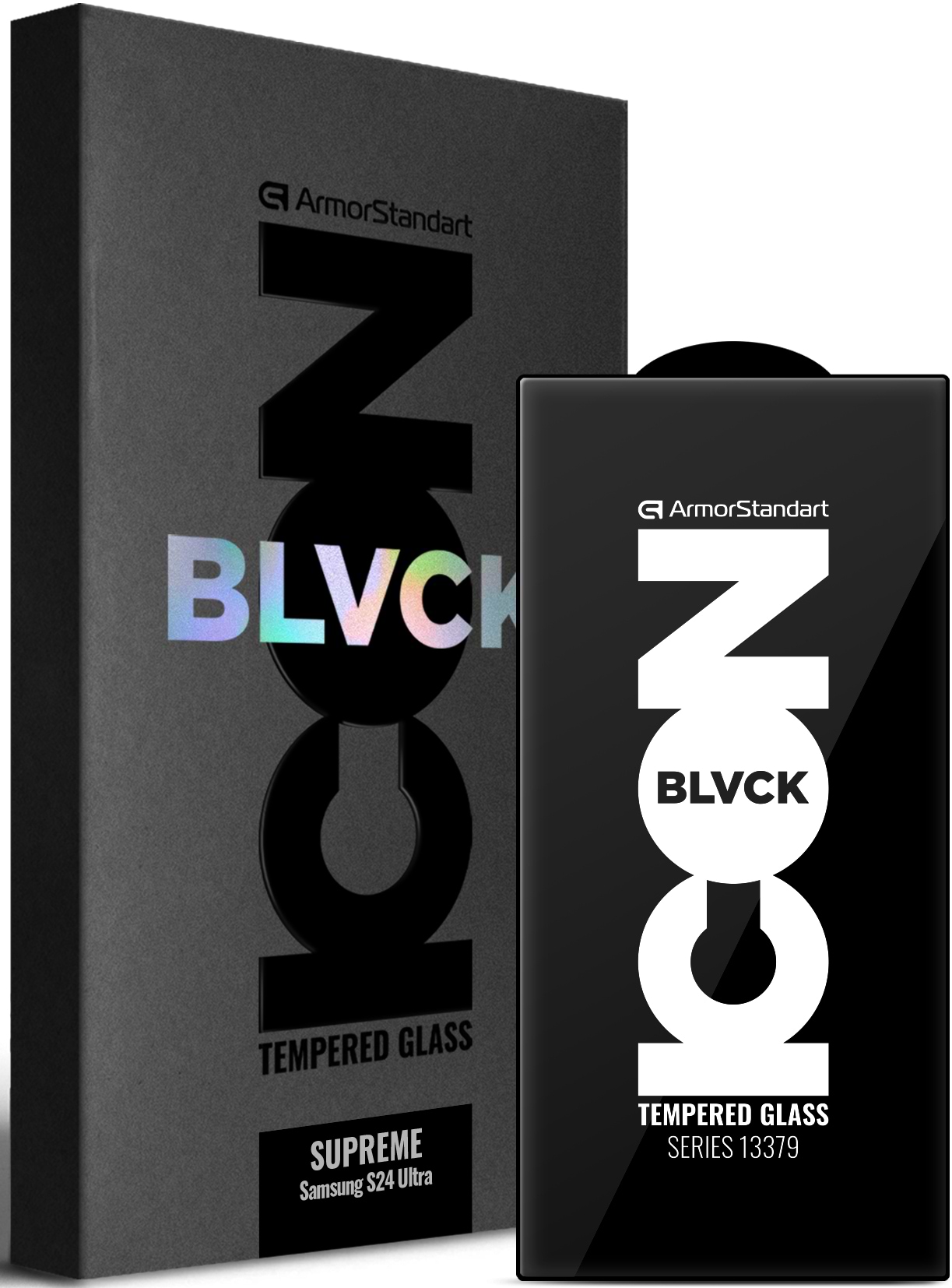 Защитное стекло для смартфона Armorstandart Supreme Black Icon for Samsung S24 Ultra (ARM84630)