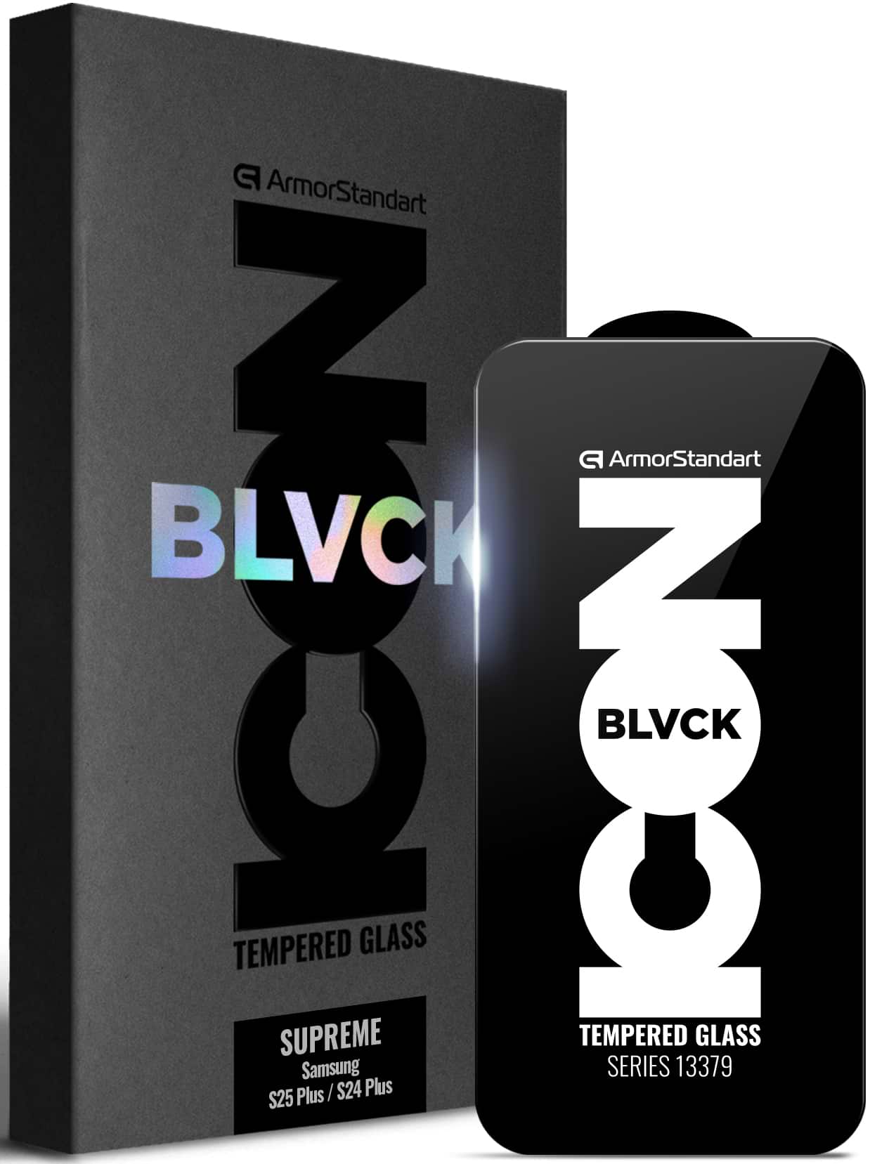 Защитное стекло для смартфона Armorstandart Supreme Black Icon for Samsung S25 Plus / S24 Plus (ARM84628)