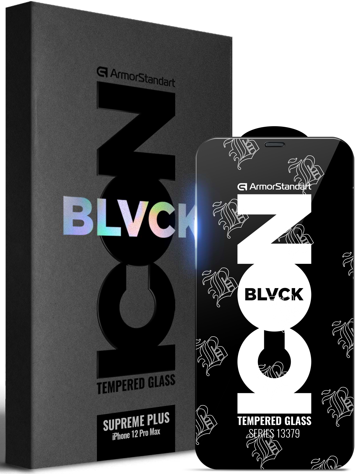 Защитное стекло для смартфона Armorstandart Supreme Icon 3D for Apple iPhone 12 Pro Max Black (ARM59212)