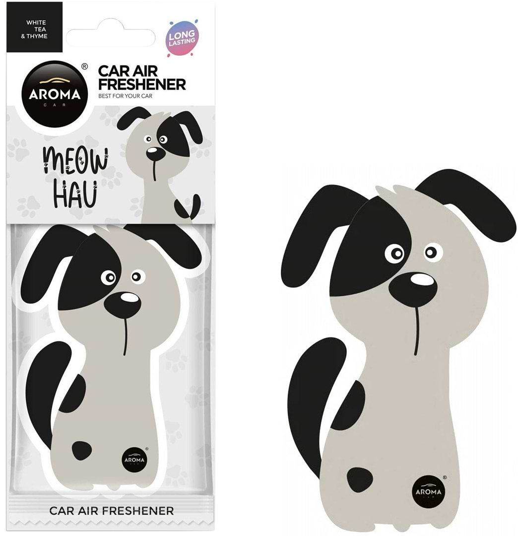 Ароматизатор для авто Aroma Car Cellulose MEOW HAU - White tea & Thyme (12281)
