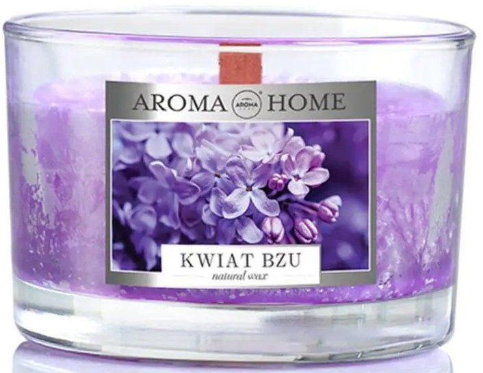Свічка скло Aroma Home Natural Waxes Candle 115g - LILAC FLOWER (83666)