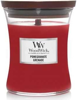 Свічка скло Woodwick Medium Pomegranate (Гранат) 275г (1725475E) - Фото 1