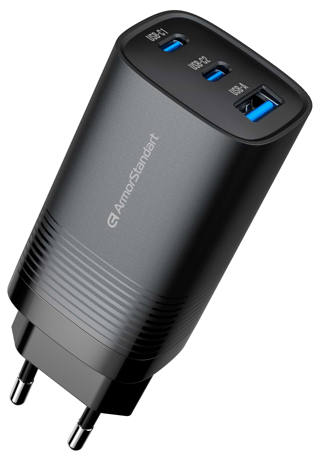 Сетевое зарядное устройство Armorstandart Resolute Power ARP-721 67W GaN Black (ARM88384)