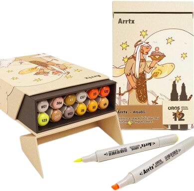 Набор маркеров Arrtx Oros ASM-03-ACS1-01 12 цветов (LC302611)