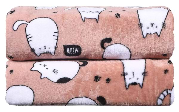 Фото - Плед полуторний Ardesto Flannel 160х200 см котики (ART0108PB)