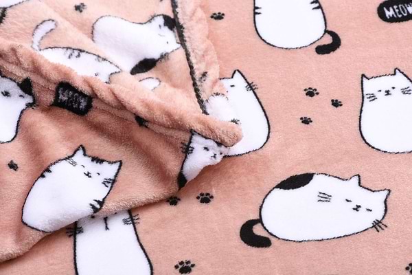 Фото - Плед полуторний Ardesto Flannel 160х200 см котики (ART0108PB)