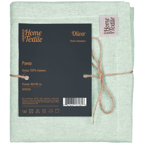 Фото - Скатертина раннер Ardesto Oliver 40х140 см (ART01OA)